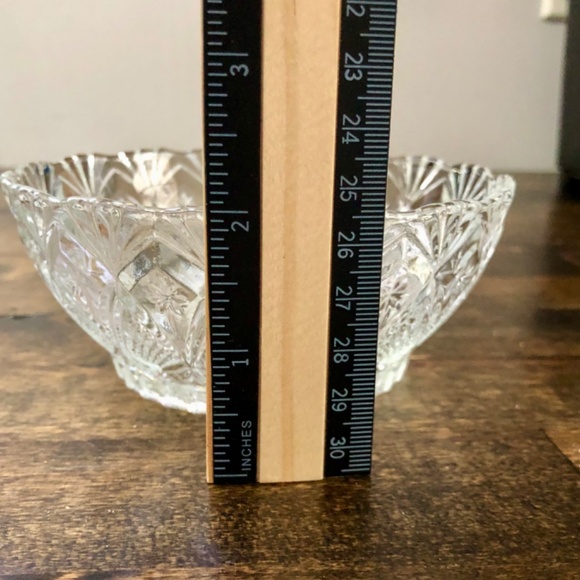 Vintage Kig Indonesia Clear Glass 5" Serving or Trinket Bowl Dish, Pineapple - Picture 5 of 5